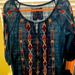 Blue Johnny Was Tunic Top